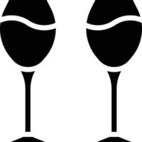 vino alcohol copa anima bebida - icono sólido vector