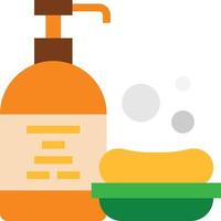 soap liquid beauty - flat icon vector