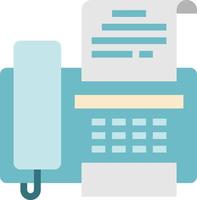 fax telephone message communication - flat icon vector