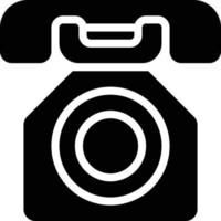 telephone phone communication - solid icon vector