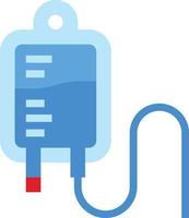 saline bag healthcare medical - flat icon vector