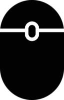 mouse computer bluetooth click - solid icon vector
