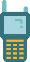 walkie talkie communication - flat icon vector