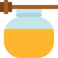 honey spa massage therapy - flat icon vector