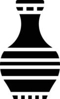 pottery pot jar ancient - solid icon vector
