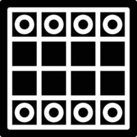 board game playing chess - solid icon vector