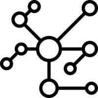 connection network communication - outline icon vector