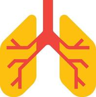 lung organ healthcare medical - flat icon vector