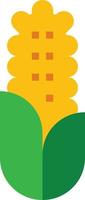 corn farm cereal - flat icon vector