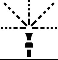 sprinkler water farm spread - solid icon vector