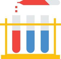 test laboratory science medical - flat icon vector