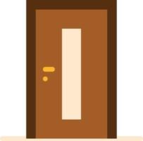 cerradura de puerta cerrar casa abierta - icono plano vector