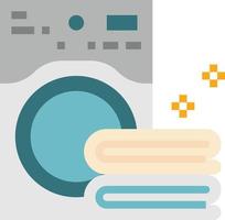 laudry towel electronics - flat icon vector