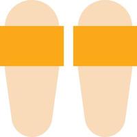 slippers shoes hotel spa - flat icon vector