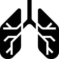 lung organ healthcare medical - solid icon vector