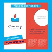 Uploading Company Brochure Template Vector Busienss Template