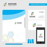 Shells Business Logo File Cover Visiting Card and Mobile App Design Vector Illustration