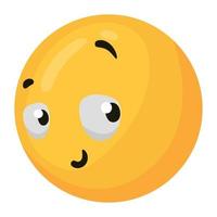 emoji shy 3d style vector