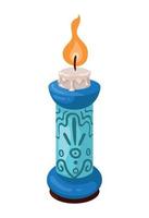 mexican chandelier with candle vector