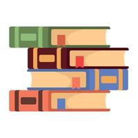 text books library vector