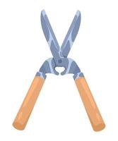 gardening scissors tool vector