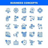 iconos de línea de conceptos de negocio establecidos para infografía kit uxui móvil y diseño de impresión incluyen configuración de portapapeles engranaje lápiz monitor configuración de Internet colección de dólares logotipo infográfico moderno vector