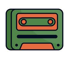 arte pop retro de casete vector