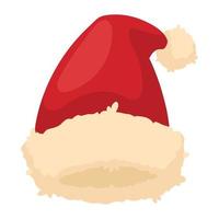 merry christmas red hat vector