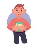 reader man with book vector