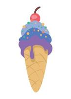 bigender flag in ice cream vector