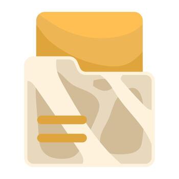 documents folder glassmorphism style vector