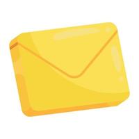 envelope mail 3d style vector