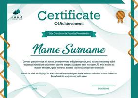 print-ready A4 size certificate template vector