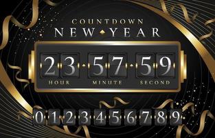 Luxury Countdown Clock Template vector