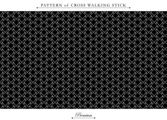 Cross of walking stick pattern. Fit for background, banner, flyer, ppt template background, advertising, apparel, bandana, fabrique, texture. Vector eps 10.