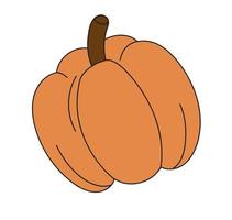 Pumpkin illustration halloween . Doodle pumpkin icon vector