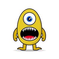 cute monsters design mascot kawaii vector