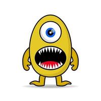 cute monsters design mascot kawaii vector