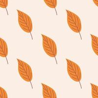 patrón sin costuras con hojas de otoño. la colección del día de acción de gracias. ilustración vectorial plana vector