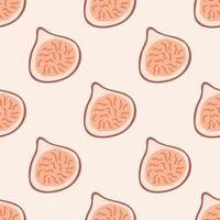 Seamless Pattern with Figs. Thanksgiving Day collection. Flat vector illustration.