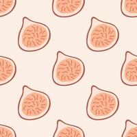 Seamless Pattern with Figs. Thanksgiving Day collection. Flat vector illustration.