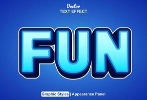 fun text effects with graphic style and editable vector