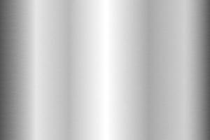 Silver foil background. Metal textured shiny gradient. Stainless glossy surface with reflection. Realistic chrome backdrop. Vector illustration.