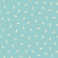 Winter doodle elements pastel blue holiday pattern vector