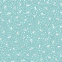 Winter doodle white and pastel blue holiday pattern vector