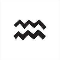 Water abstract symbol. Hand drawn picture of primitive tribes. Vector illustration