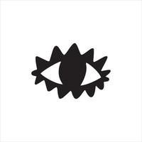 Eye abstract symbol. Hand drawn picture of primitive tribes. Vector illustration