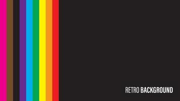 Colorful retro background vector