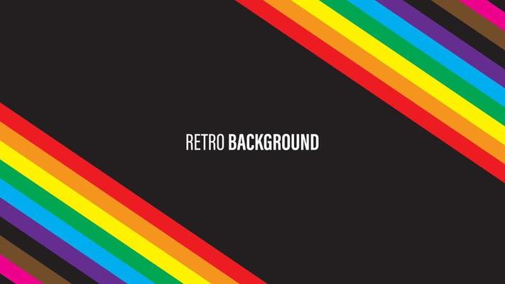 Colorful retro background