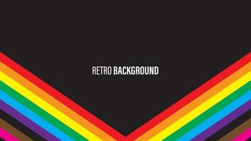 Colorful retro background vector